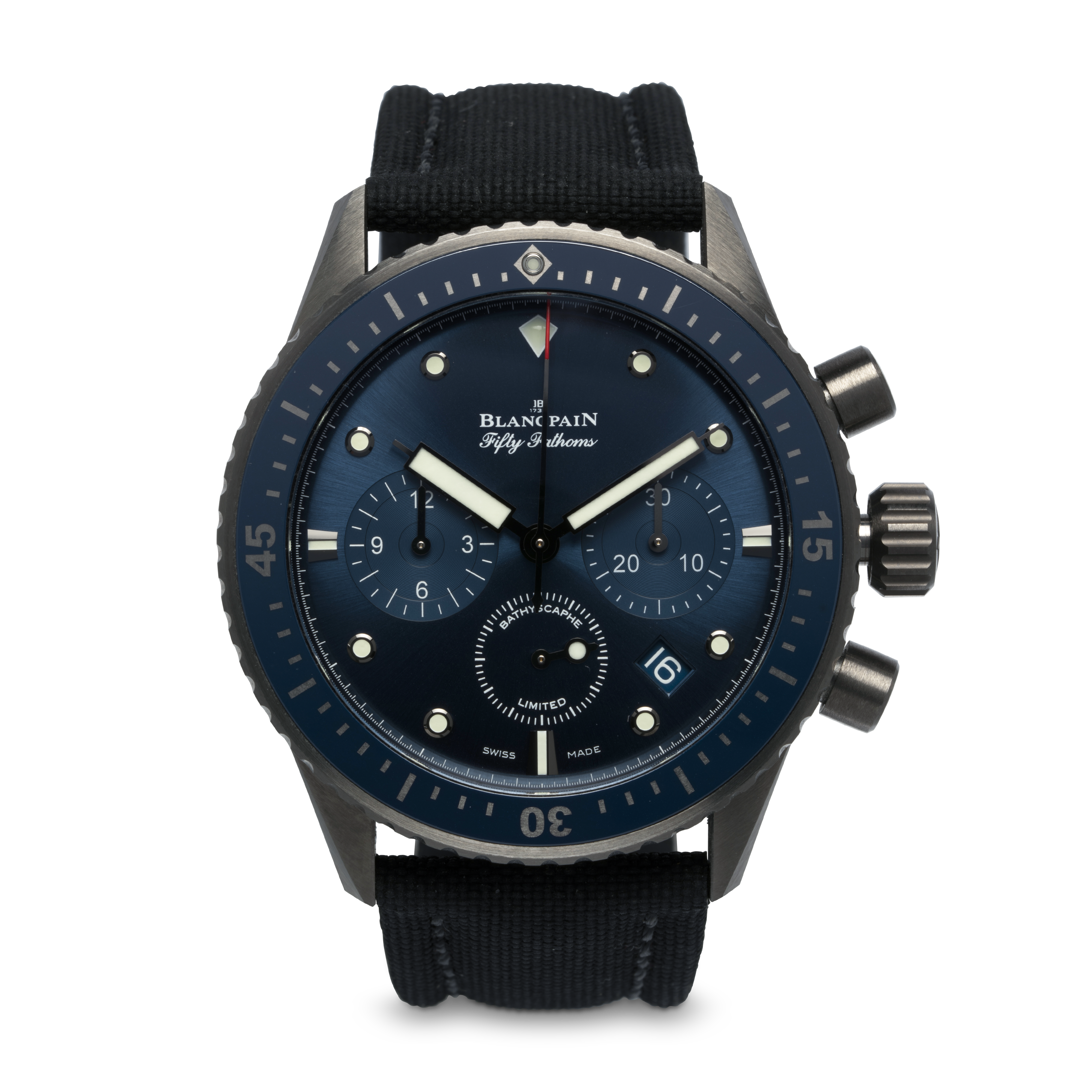 Blancpain Fifty Fathoms Bathyscaphe Chronographe Flyback Ocean Commitment-exchage-image