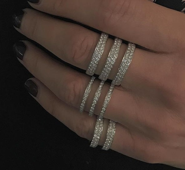 Christine Hvelplund Two Double Row Parallel Ring SN0271R