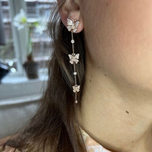 Christine Hvelplund Fairytale Dangling Butterfly Ørestik JA8719ED