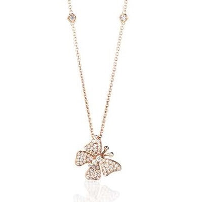 Christine Hvelplund Fairytale Dangling Butterfly Halskæde JA9989ND-Dangling