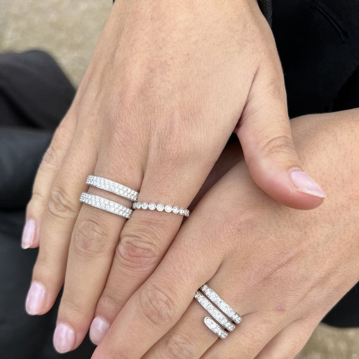 Christine Hvelplund Two Double Row Parallel Ring SN0271R