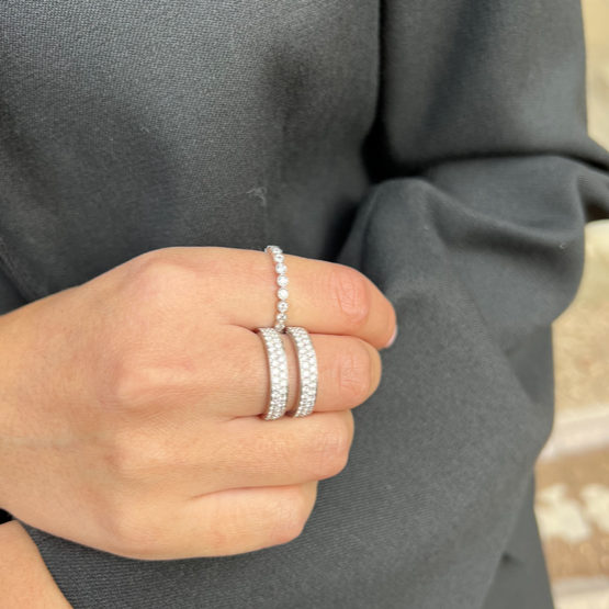 Christine Hvelplund Two Double Row Parallel Ring SN0271R