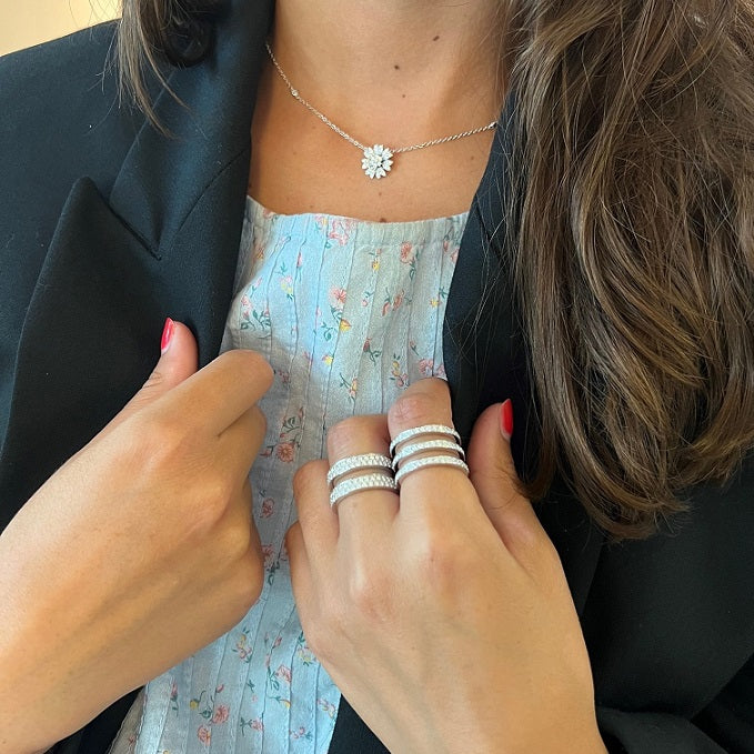 Christine Hvelplund Two Double Row Parallel Ring SN0271R
