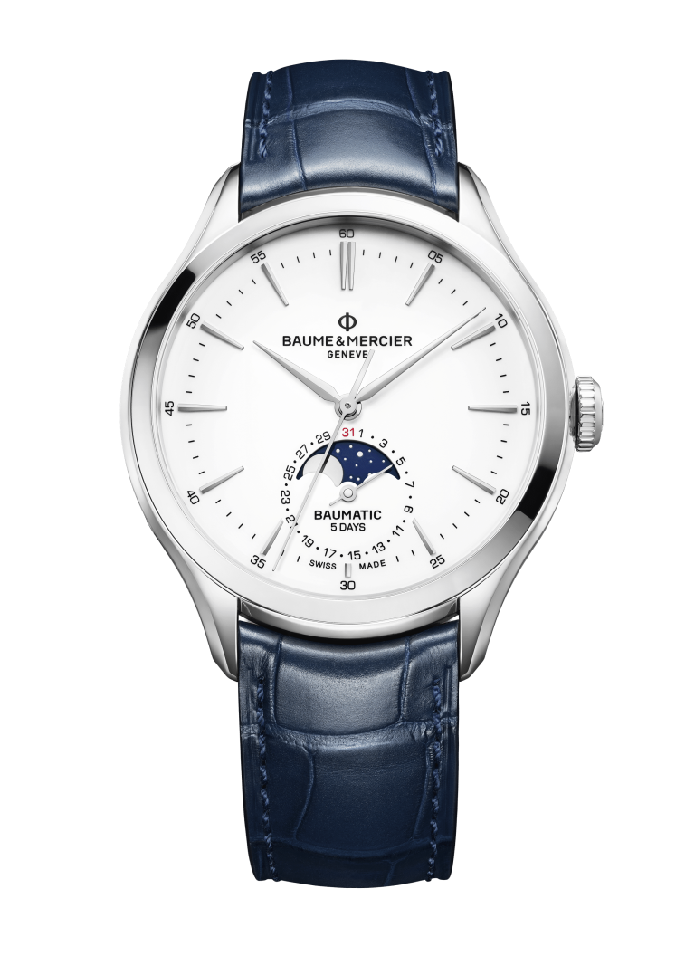 Baume & Mercier Clifton Baumatic Moon Phase Date-exchage-image